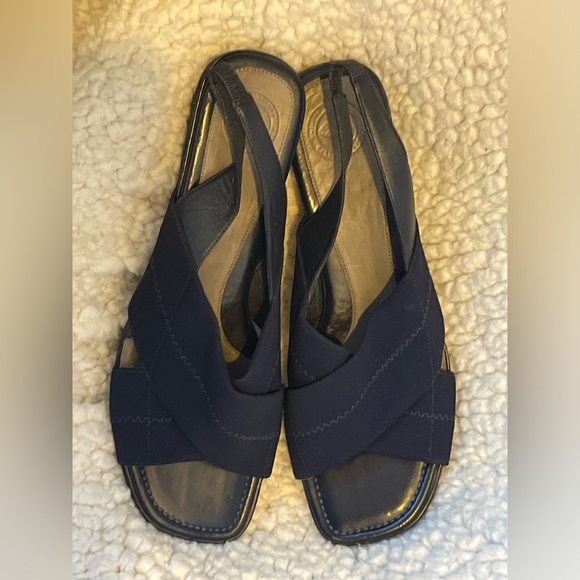 Women’s Nurture Navy Square Open Toe Sandals Size 9 - Picture 9 of 12